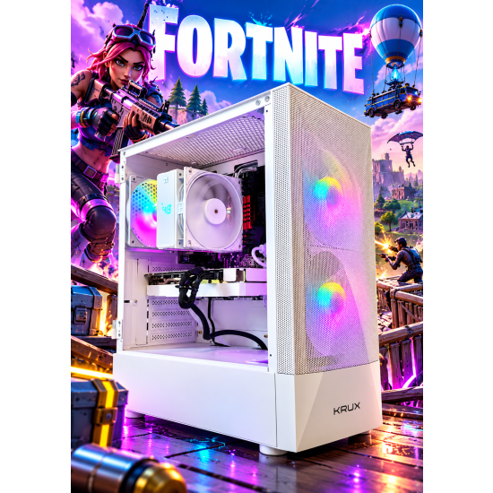 Komputer do gier Battlefield 6  VAKO AMD Ryzen 5 7500F 32GB DDR5 RX 9060XT 1TB 650W  W11Pro biały